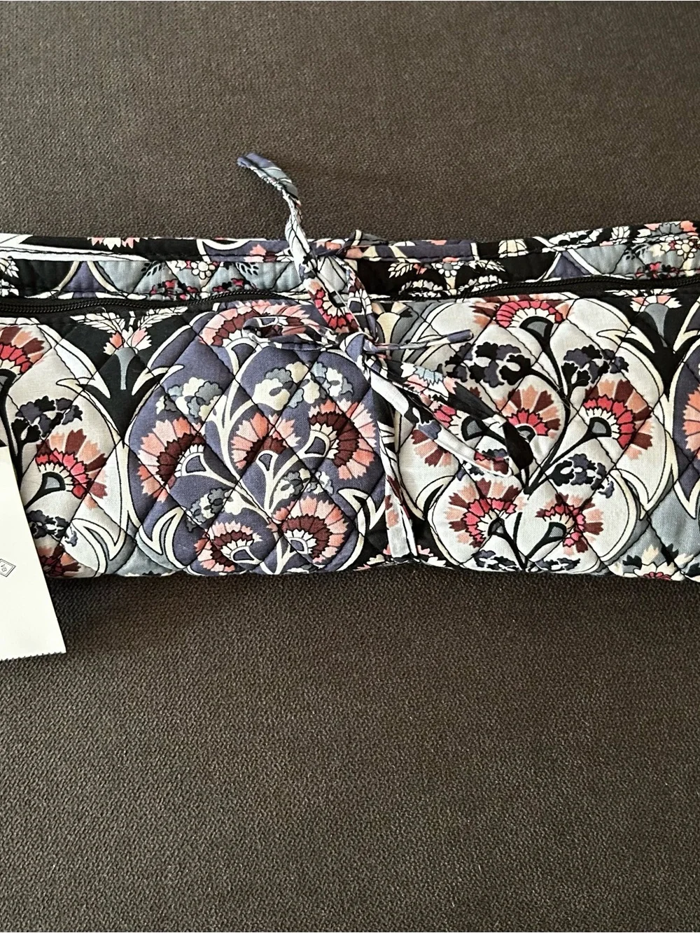 Vera Bradley Retired Ornate Blooms Quilted Curling & Flat Iron Cover Wrap Travel